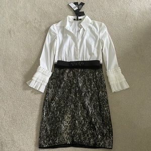 BNWT BCBGMAXAZRIA holiday sparkly office dress